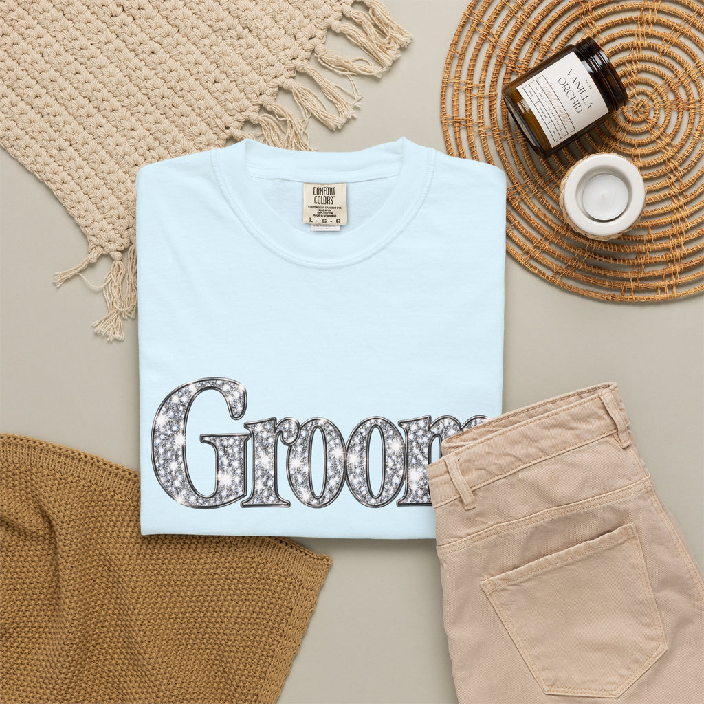 Groom Logo T-Shirt — Wedding Party Tee for Groom and Groomsmen