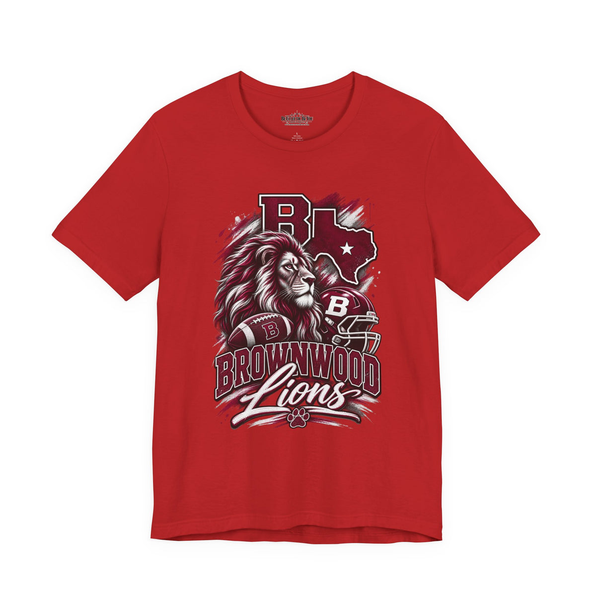 Brownwood Lions Mascot Graphic T-Shirt