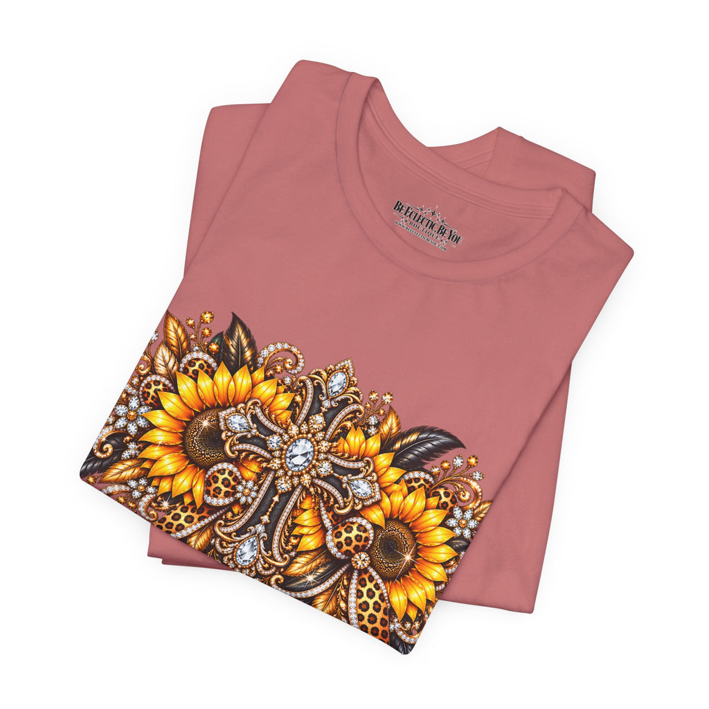 Ornate Sunflower Mandala Tee