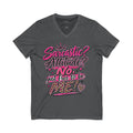 Sarcastic? Attitude? NO — Just Free to Be Me V-Neck Tee