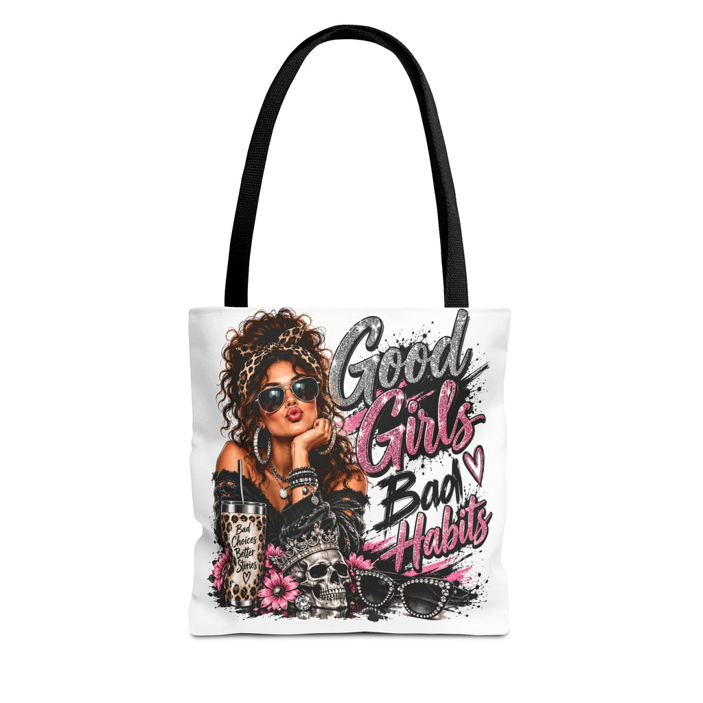 Good Girls Bad Habits Tote Bag — Fashionable Graphic Shopper