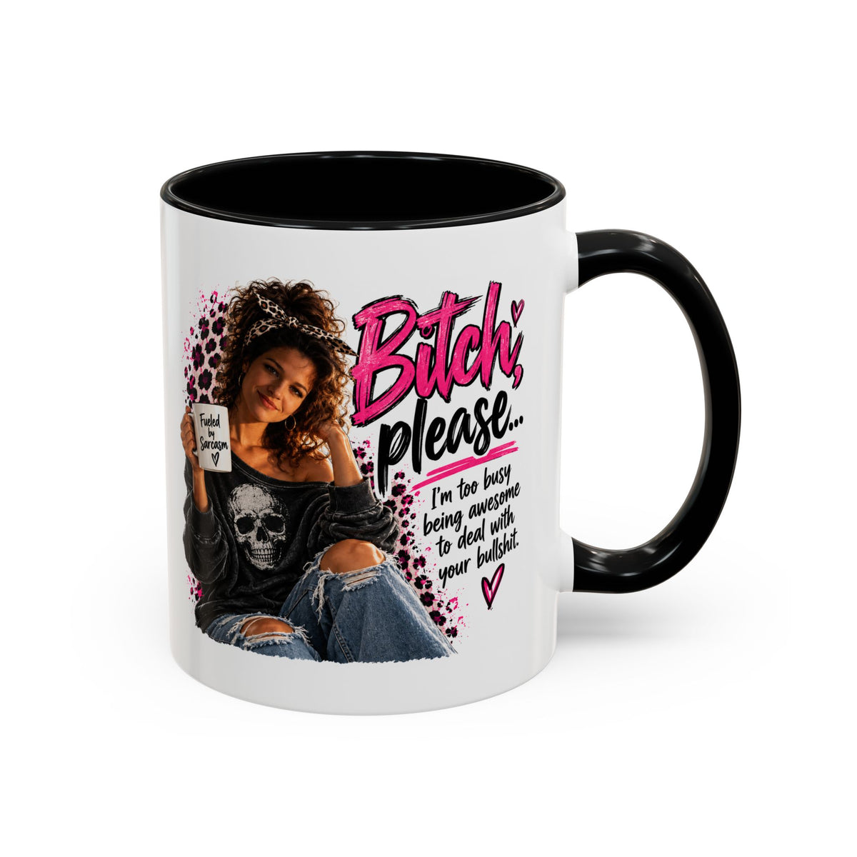 Accent Coffee Mug - "Bitch Please" Funny Sassy Woman Graphic Mug (11/15oz)