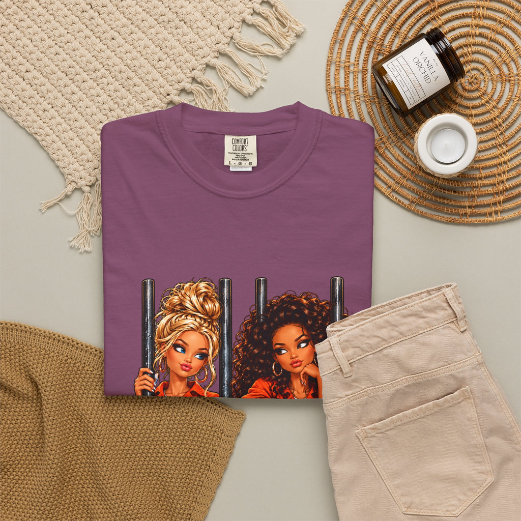 Prison BFFs Graphic T-Shirt — “Me and My Emergency Contact in the Same Emergency”