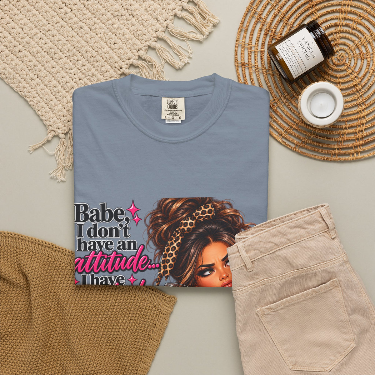 Attitude Diva T‑Shirt — "Babe I don’t have an attitude, I have standards" Graphic Tee
