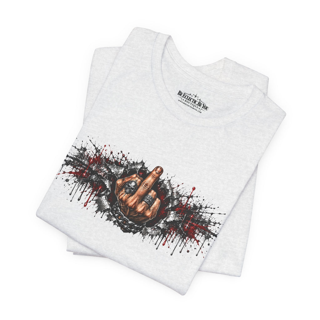 Rock On Hand Gesture Graphic T-Shirt