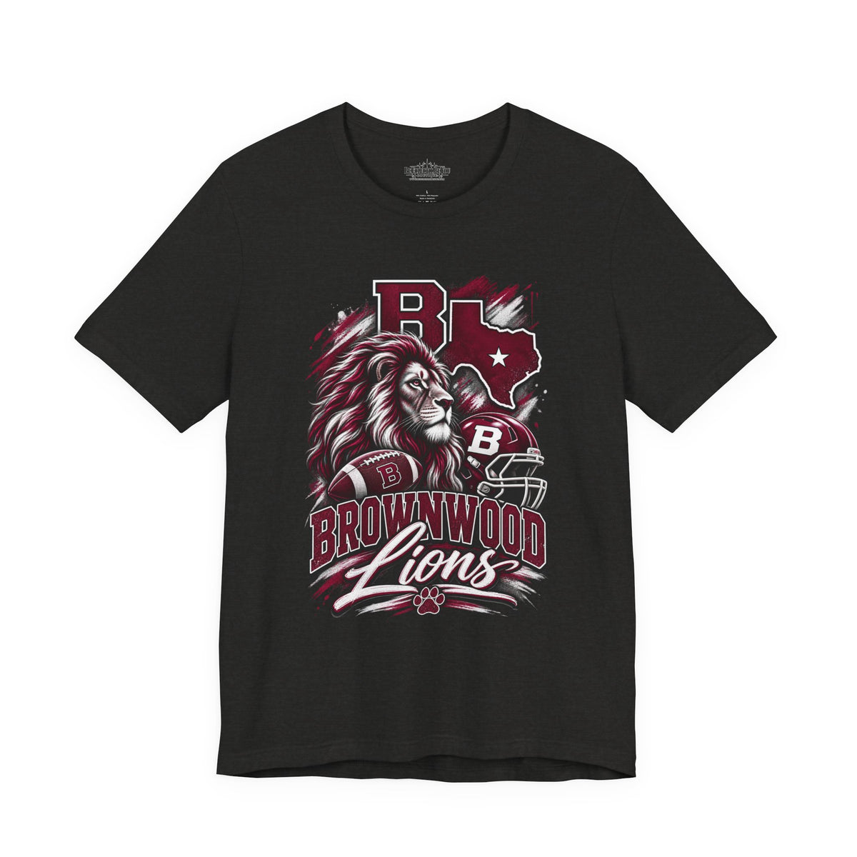 Brownwood Lions Mascot Graphic T-Shirt