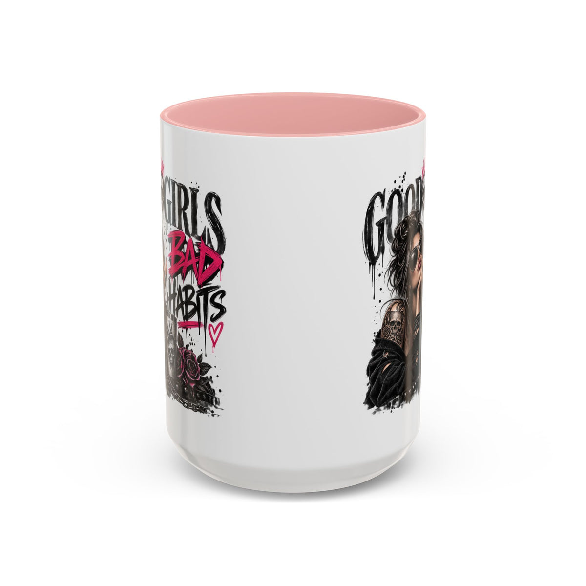 Good Girls Bad Habits Skull & Crown Mug