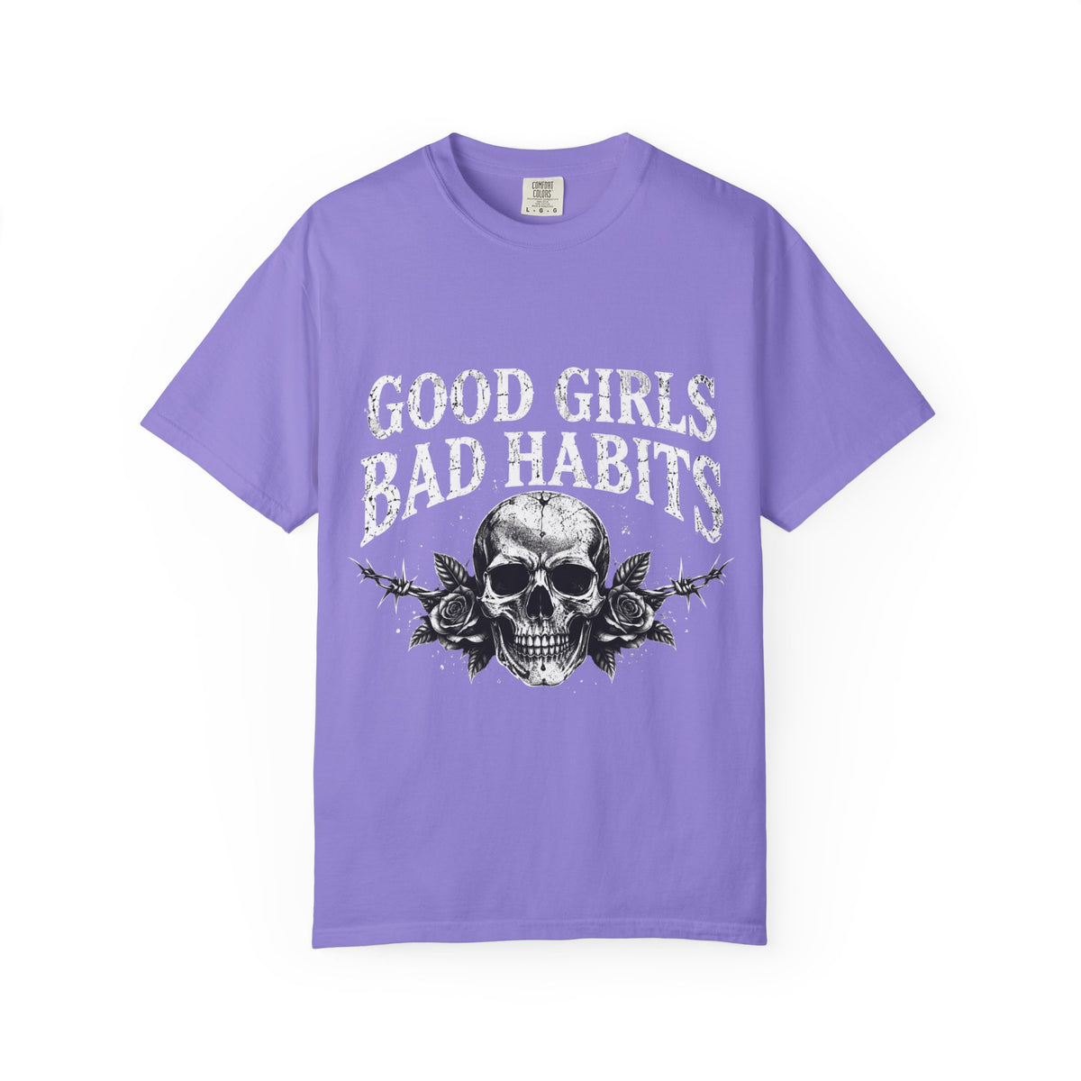 Good Girls Bad Habits Skull T-Shirt
