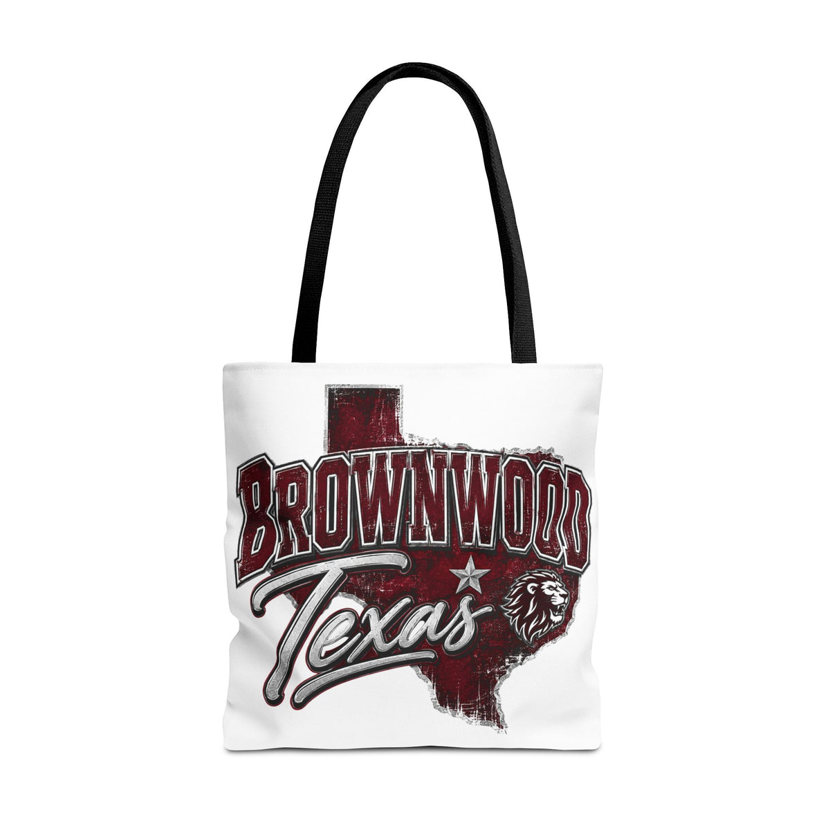 Brownwood Texas Lion Outline Tote