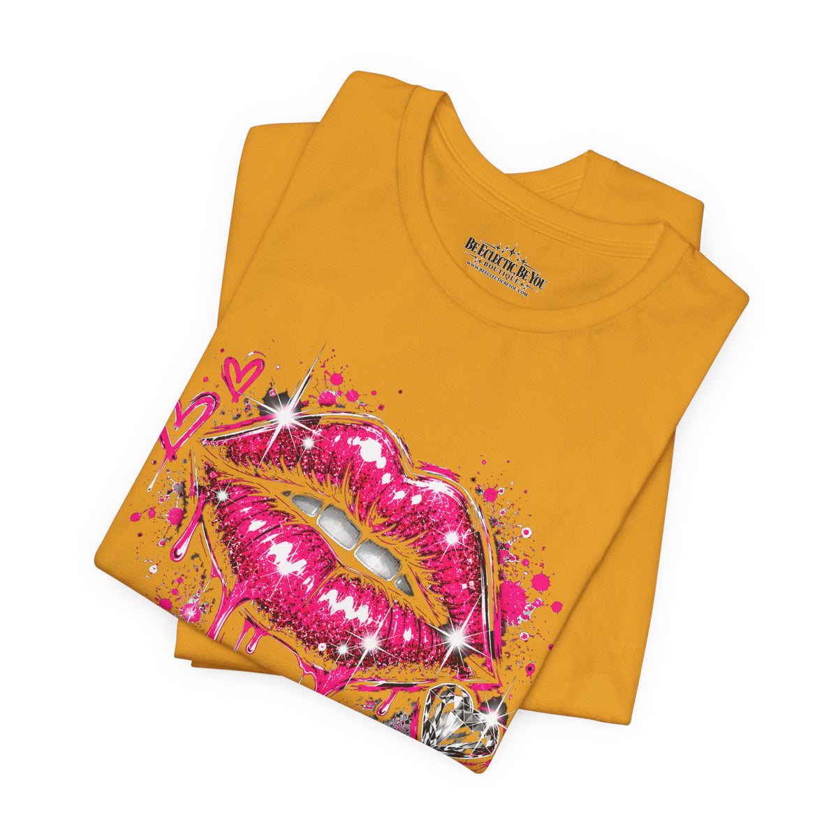 Kiss Lips Graphic Tee Sparkly