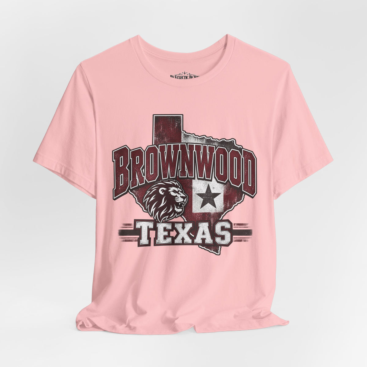 Brownwood Texas Lion Star Graphic T-Shirt