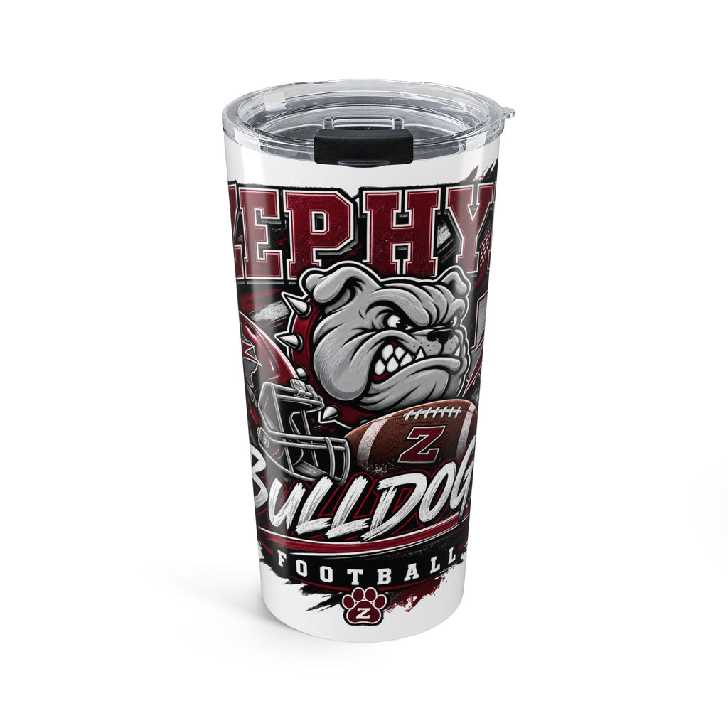 Bulldogs Football 20oz Tumbler — Mascot Team Travel Cup