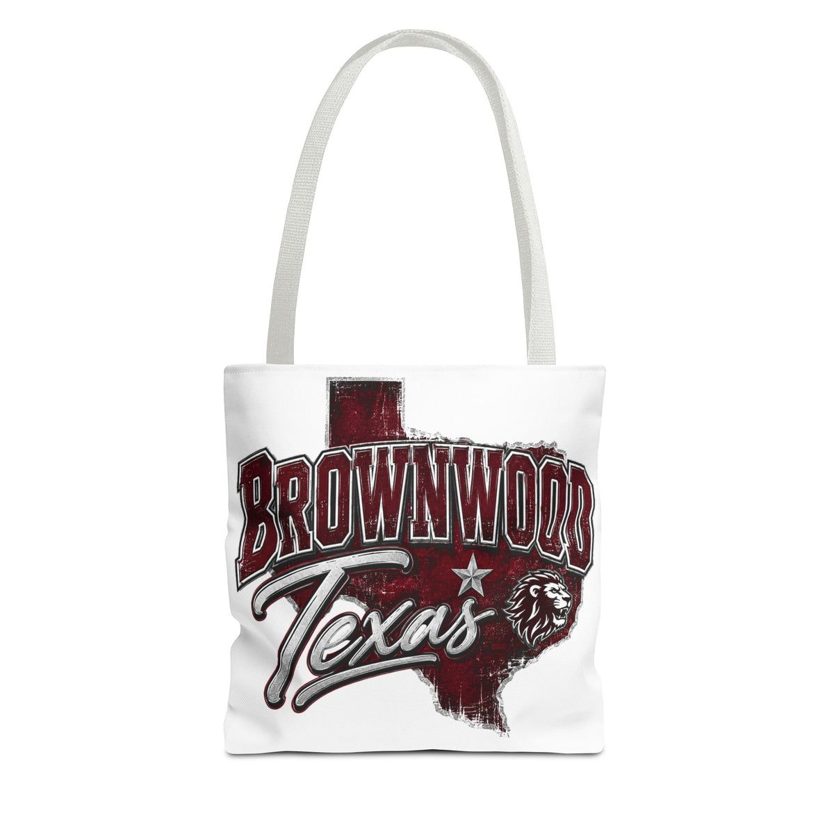 Brownwood Texas Lion Outline Tote