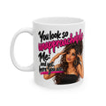 Ceramic Mug — "You Lookin' Uncomfortable? Me: Sit and Get Here Girl" Afrocentric Sassy Coffee Mug (11oz, 15oz)