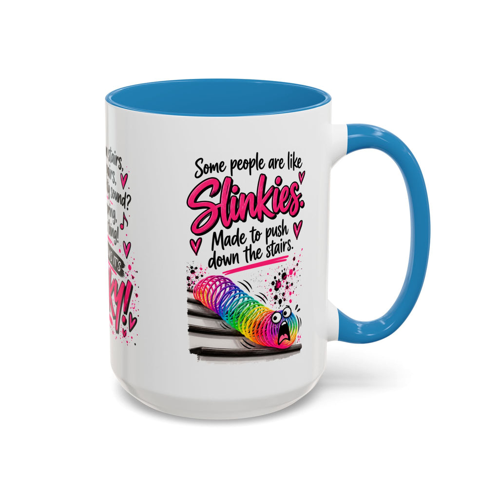 Slinky Coffee Mug — Funny Retro Toy Quote Accent Mug (11/15 oz)