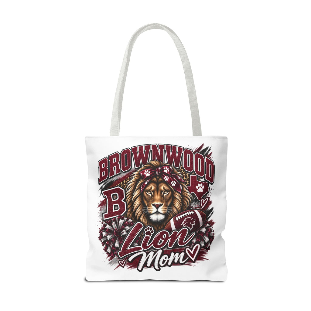 Lion Mom Tote Bag — Brownwood School Spirit Lion Mom Tote