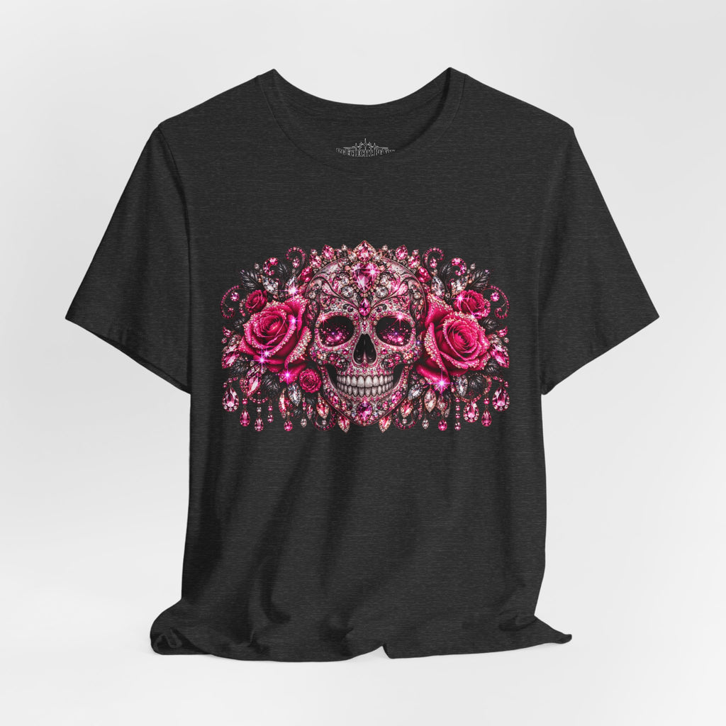 Sugar Skull Roses Gothic T-Shirt