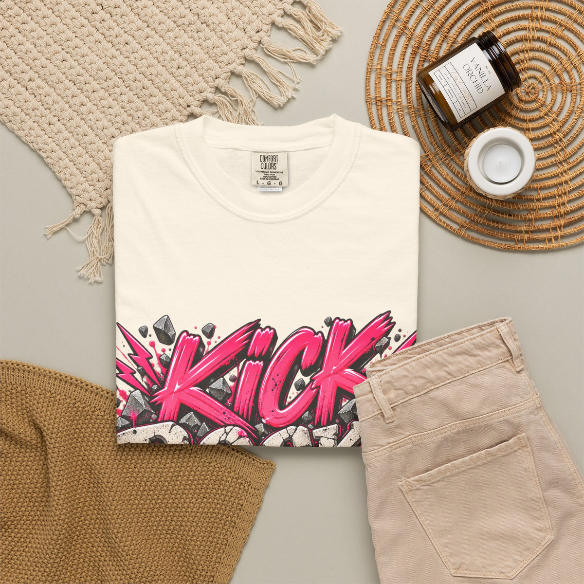 Kick Rocks Graphic T-Shirt — Bold Retro Streetwear Tee