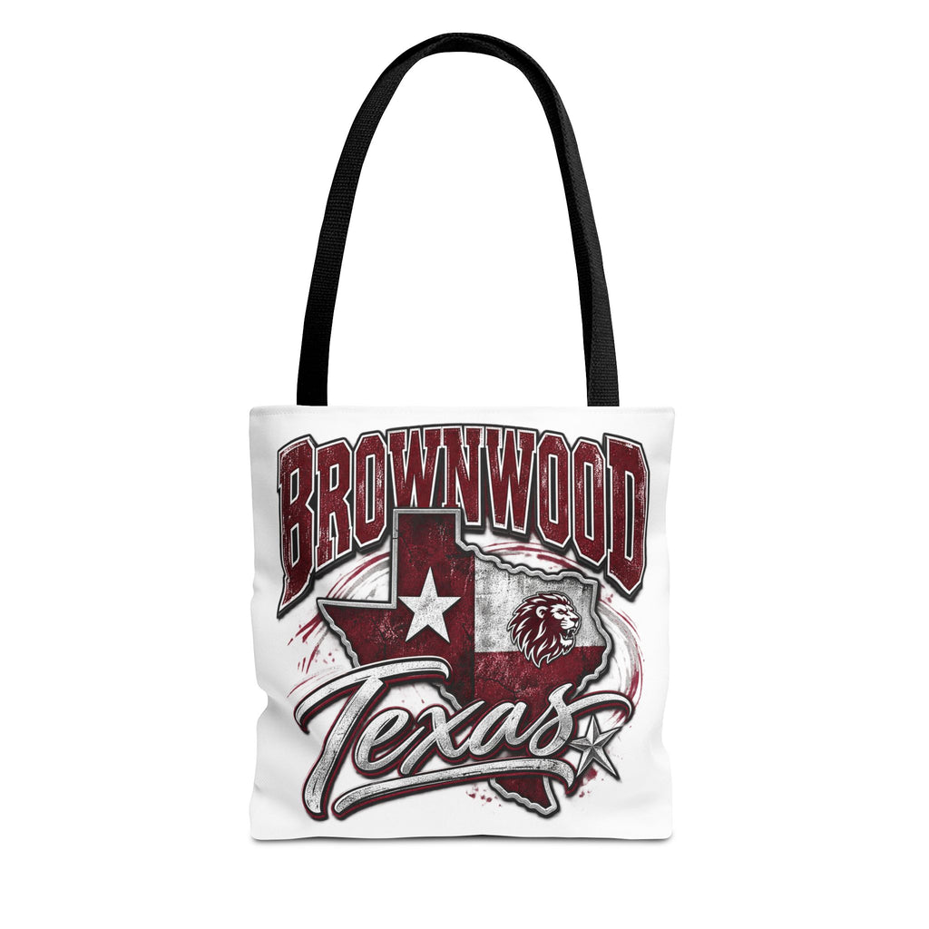 Brownwood Texas Tote Bag – Vintage State Pride AOP Canvas Tote