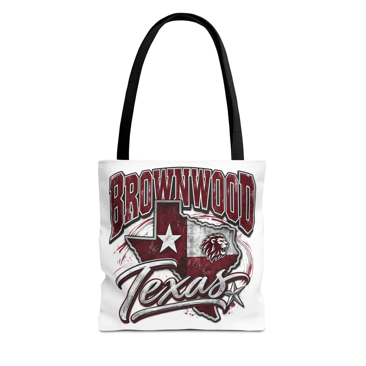 Brownwood Texas Tote Bag – Vintage State Pride AOP Canvas Tote
