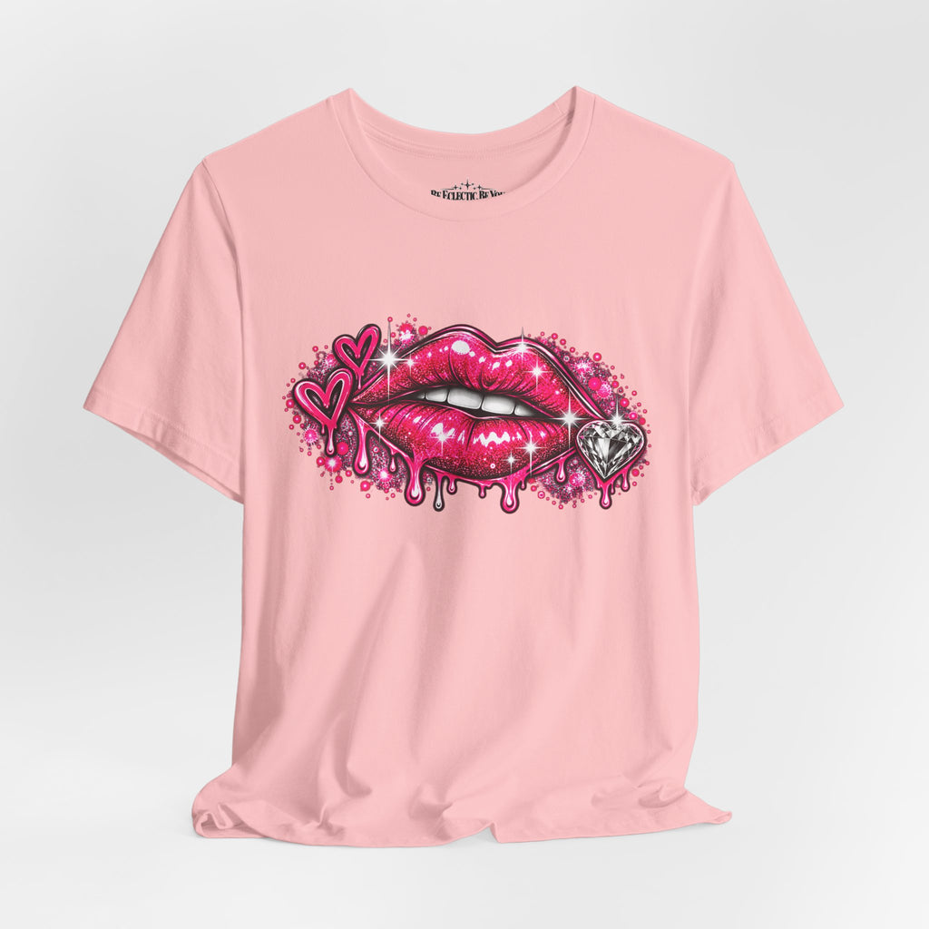Sparkly Pink Lips Graphic Tee