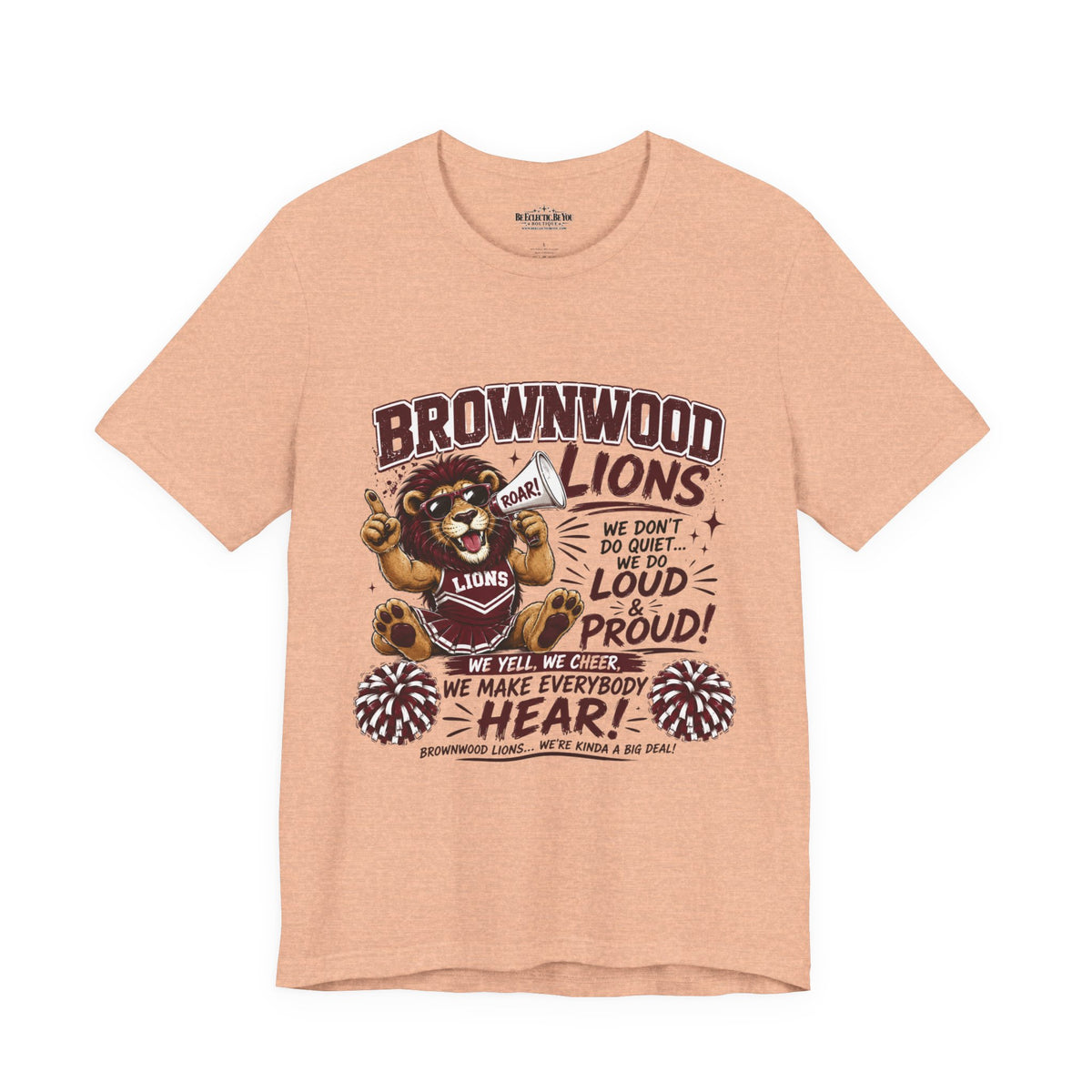 Brownwood Lions Team Spirit Cheer Jersey Tee