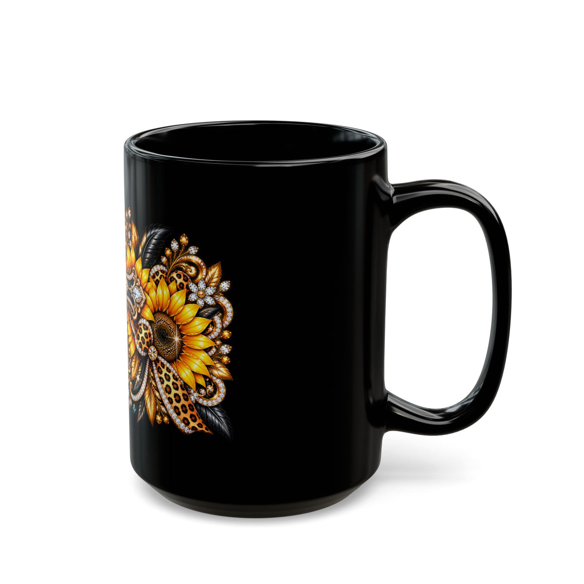 Ornate Sunflower Cross Design