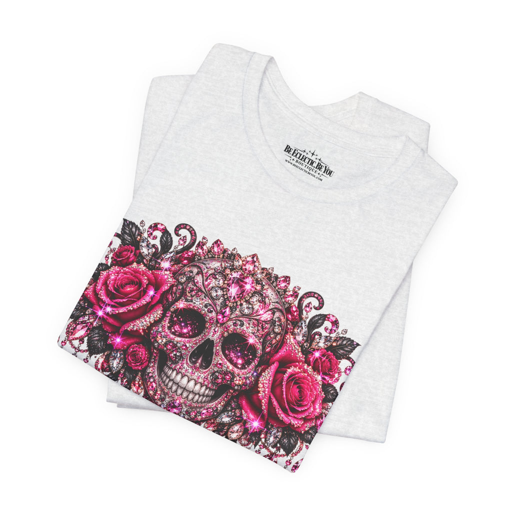 Sugar Skull Roses Gothic T-Shirt