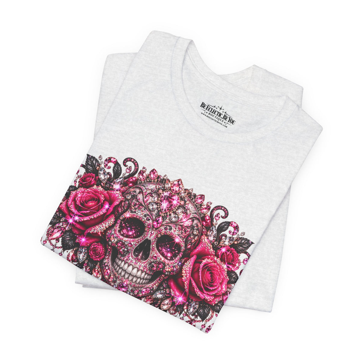 Sugar Skull Roses Gothic T-Shirt