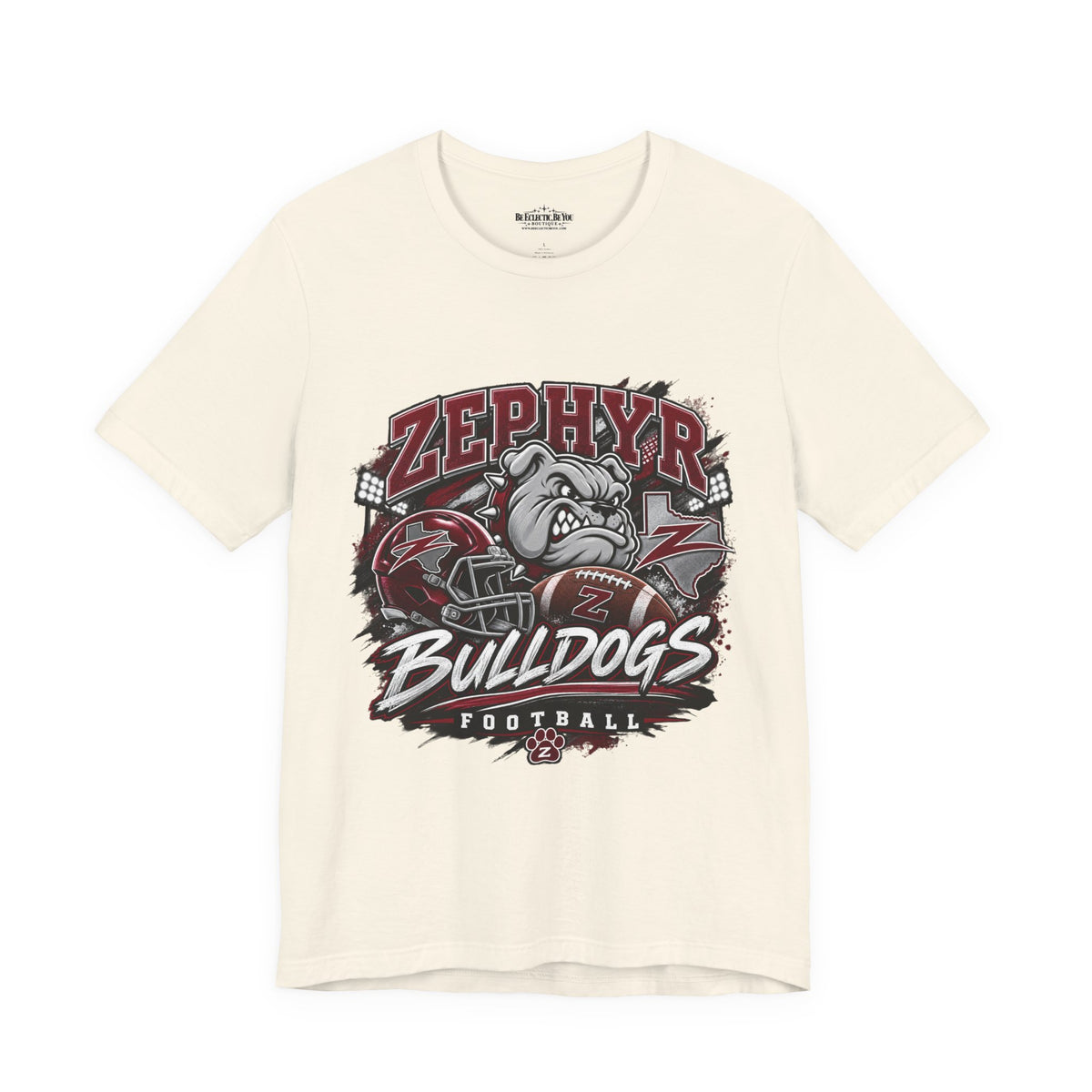 Zephyr Bulldogs Football Graphic Tee