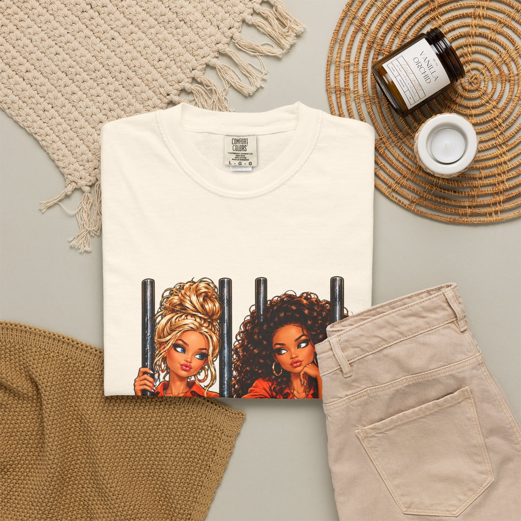 Prison BFFs Graphic T-Shirt — “Me and My Emergency Contact in the Same Emergency”