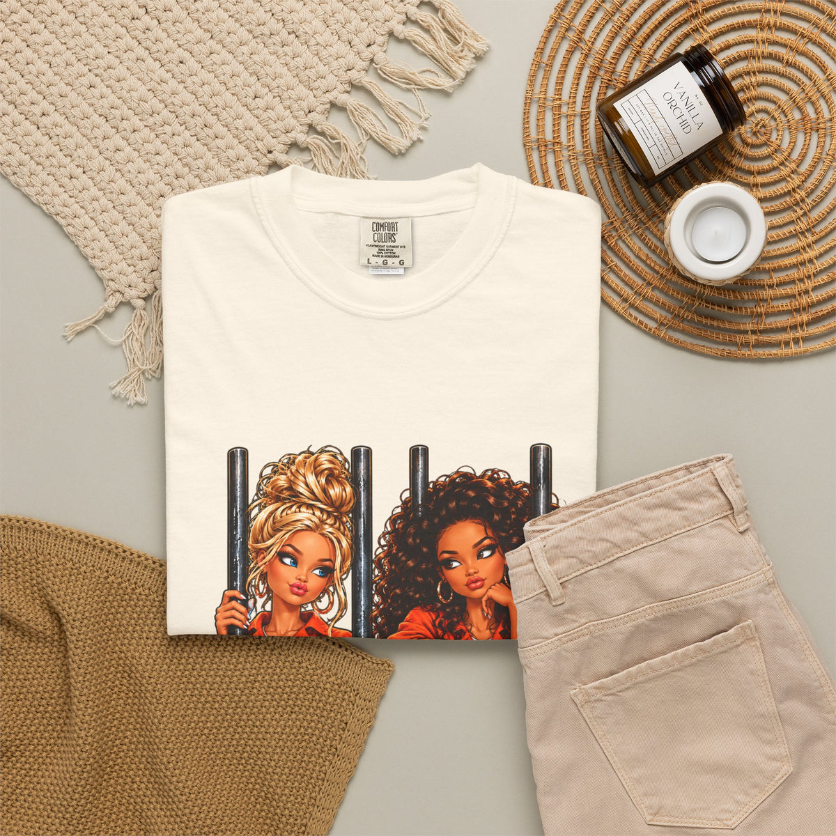 Prison BFFs Graphic T-Shirt — “Me and My Emergency Contact in the Same Emergency”