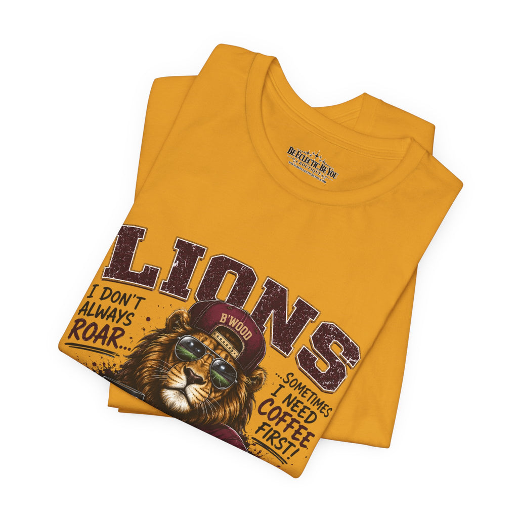 Lions Coffee First Eat Sleep Repeat Graphic T-Shirt