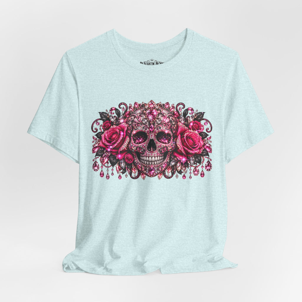 Sugar Skull Roses Gothic T-Shirt
