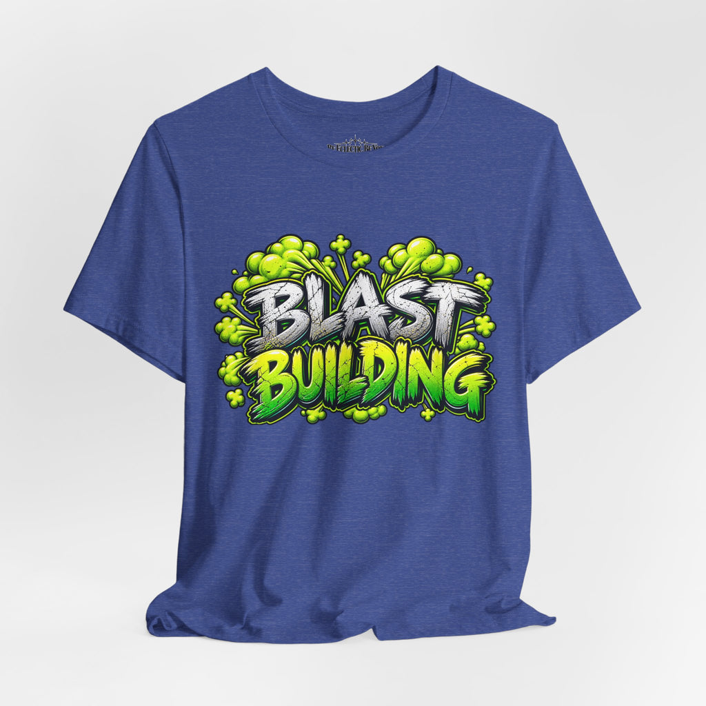 Blast Building Warning Blast Zone Graphic T-Shirt