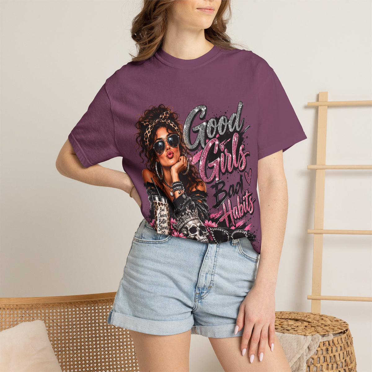 Good Girls Bad Habits Graphic T-Shirt