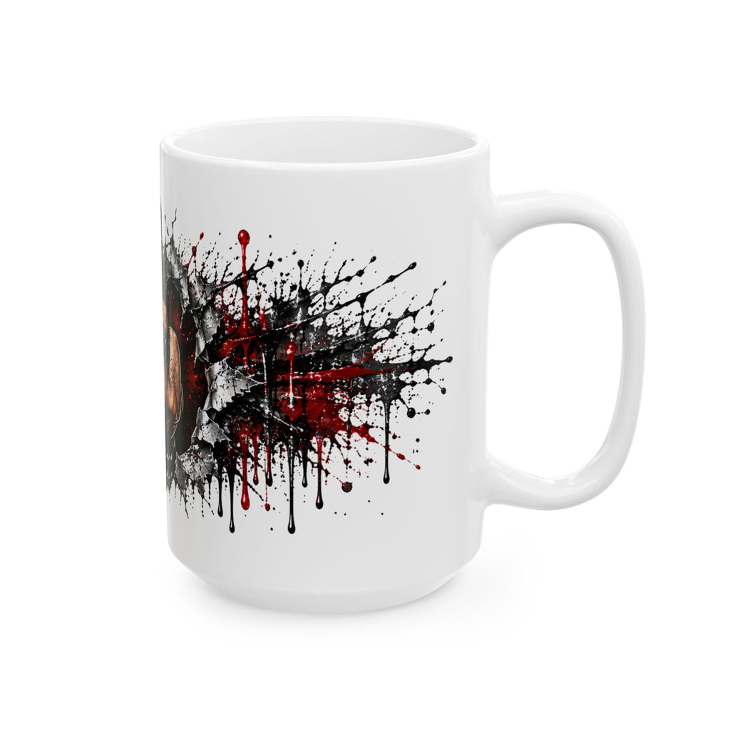 Rebel Skull Middle Finger Ceramic Mug (11oz & 15oz)