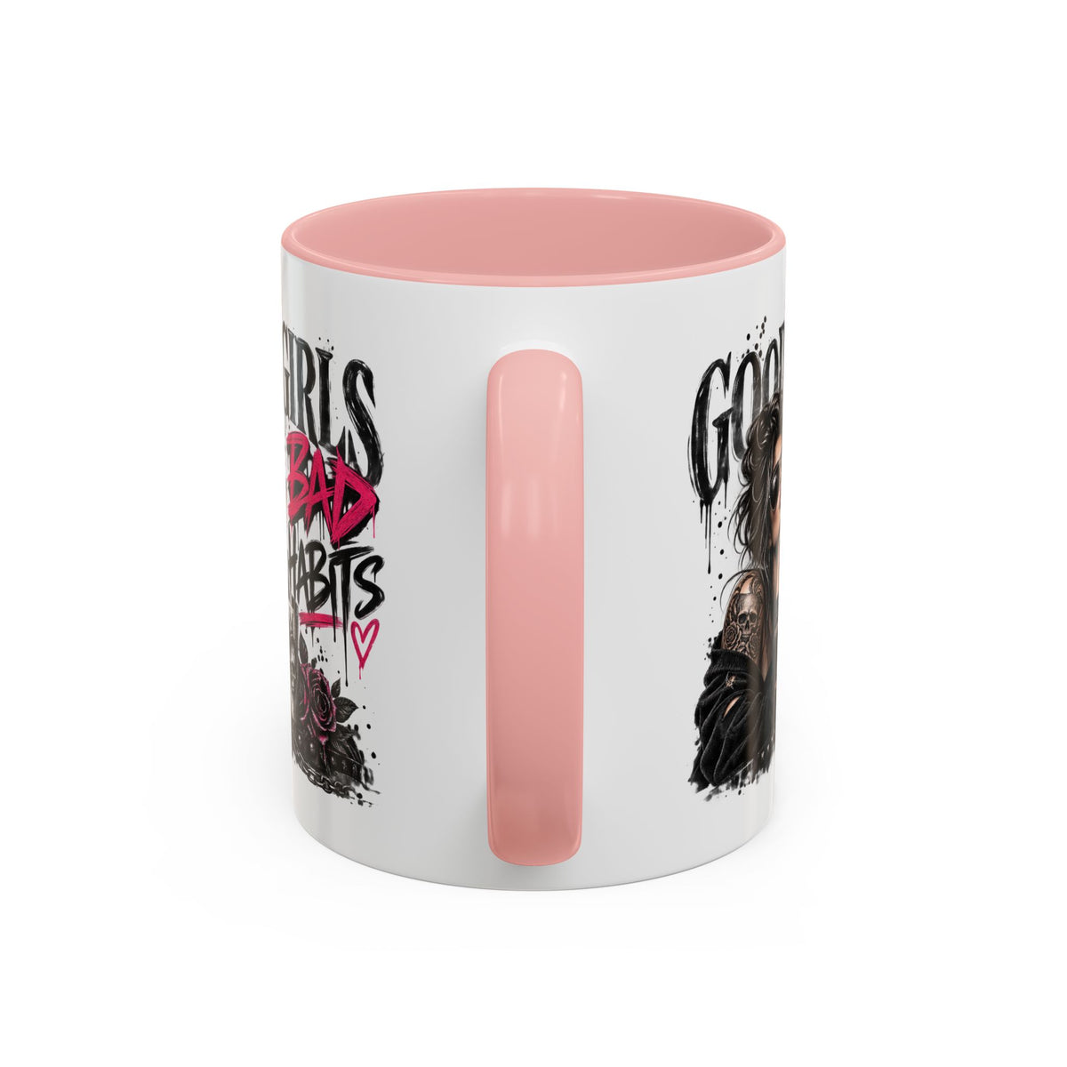 Good Girls Bad Habits Skull & Crown Mug