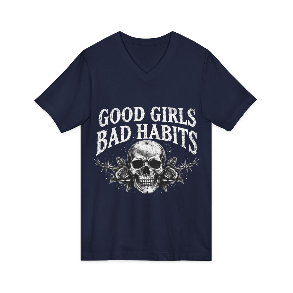 Unisex Jersey Short Sleeve V-Neck Tee