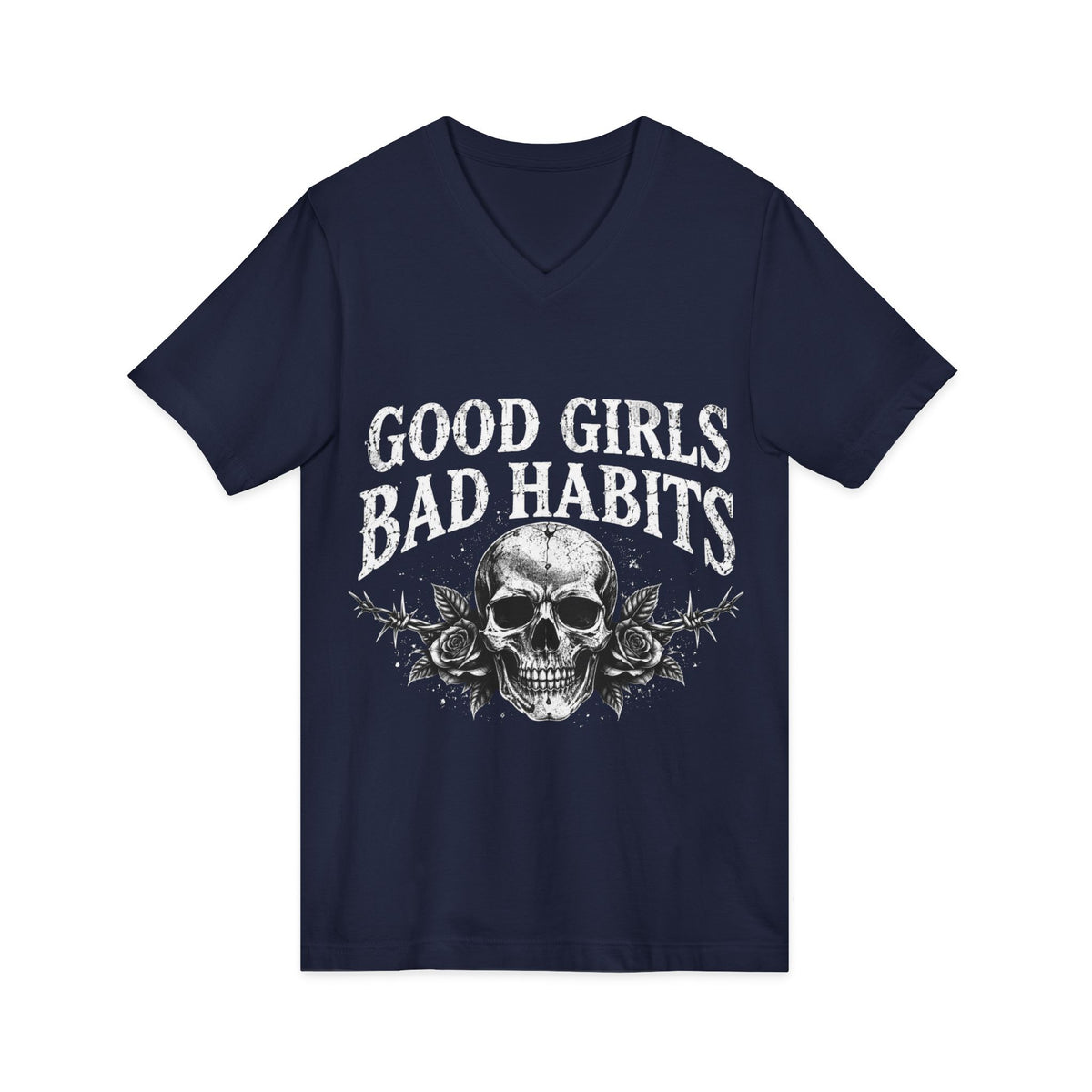 Unisex Jersey Short Sleeve V-Neck Tee