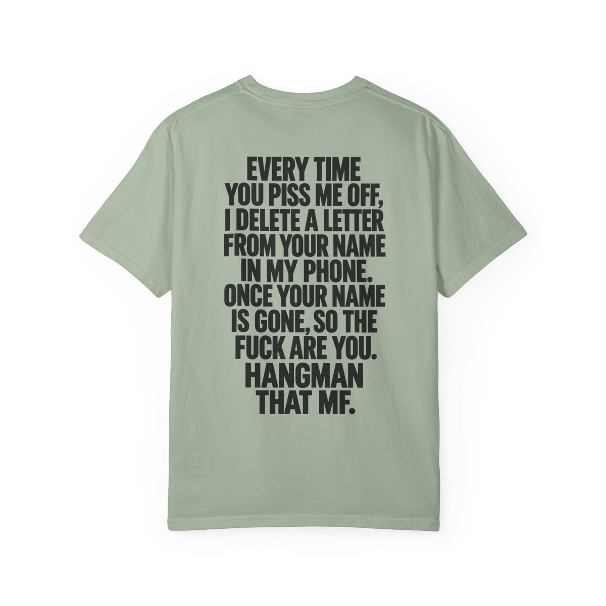 Hangman Game Unisex Garment-Dyed T-shirt
