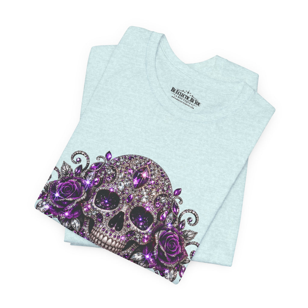 Gothic Purple Skull Tee