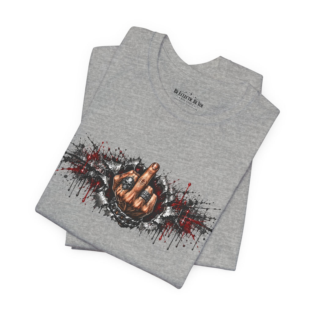 Rock On Hand Gesture Graphic T-Shirt