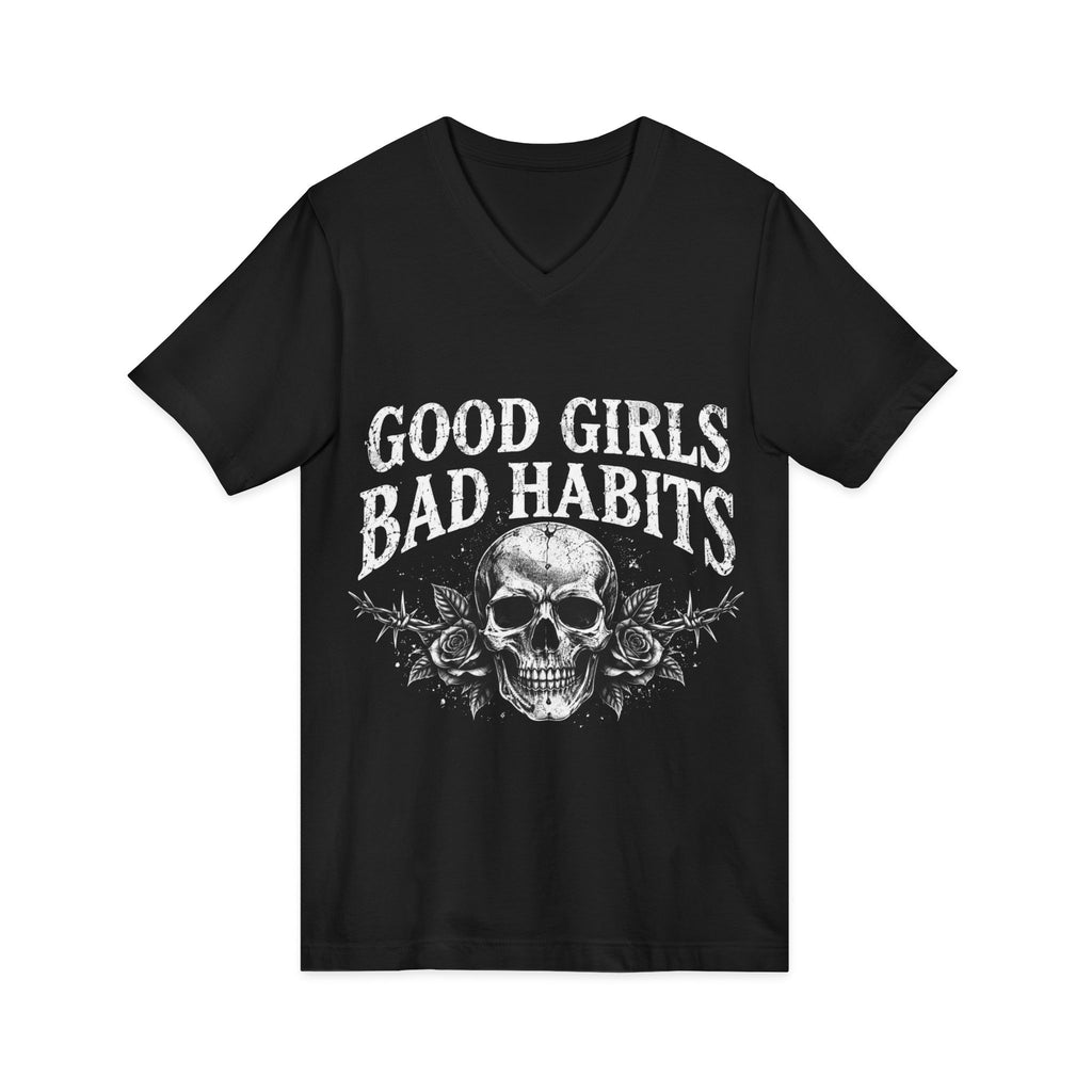 Unisex Jersey Short Sleeve V-Neck Tee