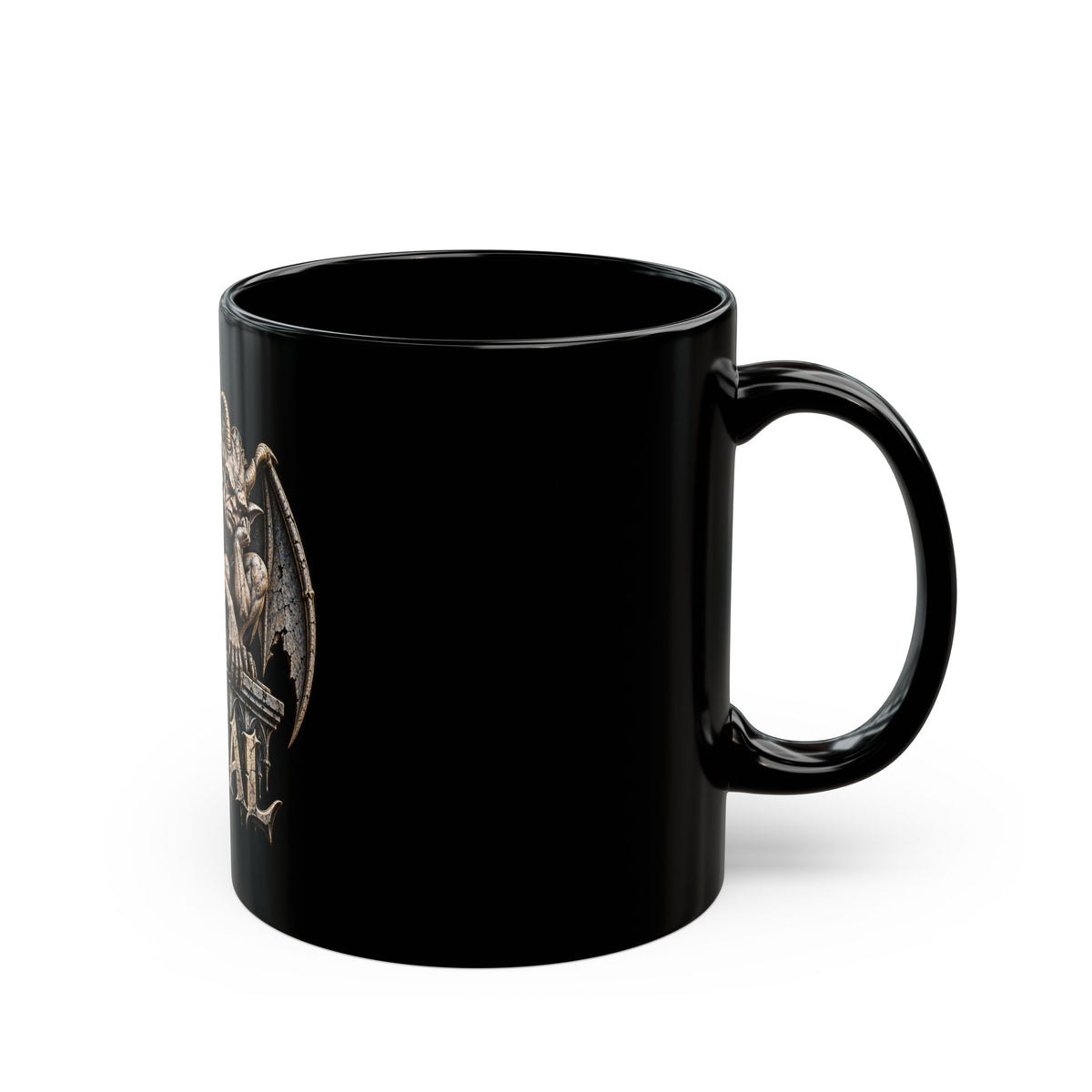 My Spirit Animal Dragon Gothic Black Mug