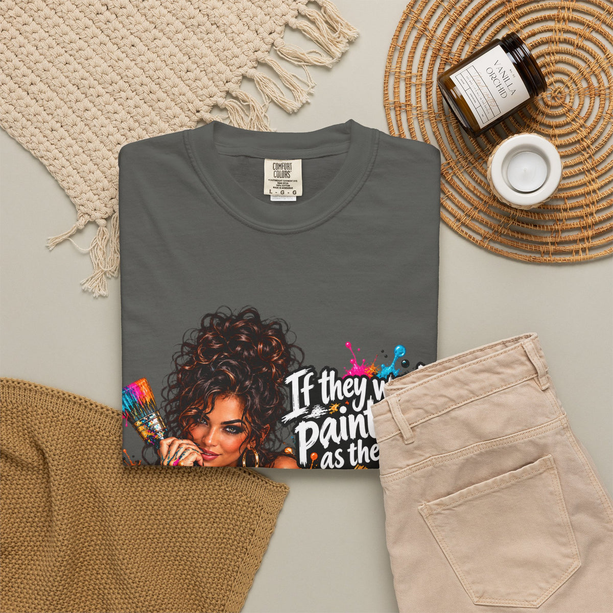 T-Shirt — "If They Want to Paint You as the Villain, Then Pose" Graphic Tee