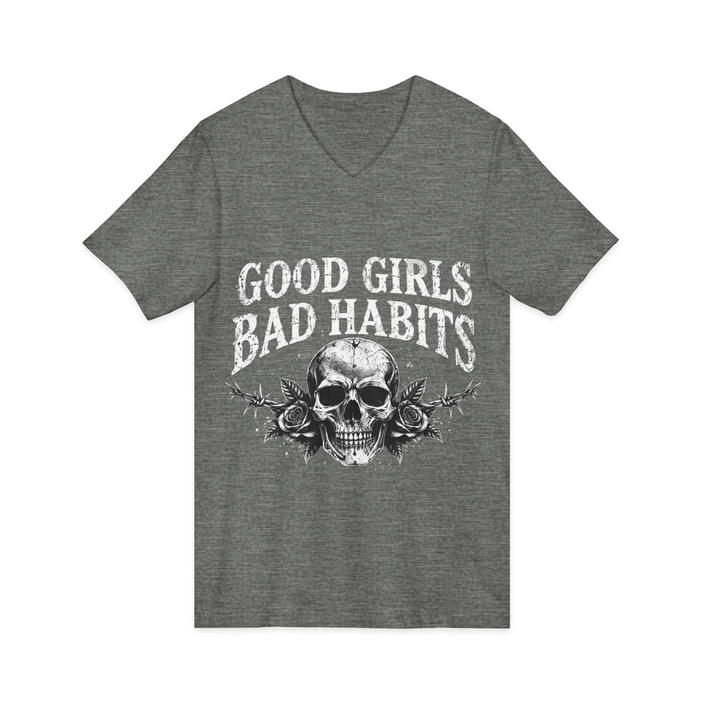 Unisex Jersey Short Sleeve V-Neck Tee