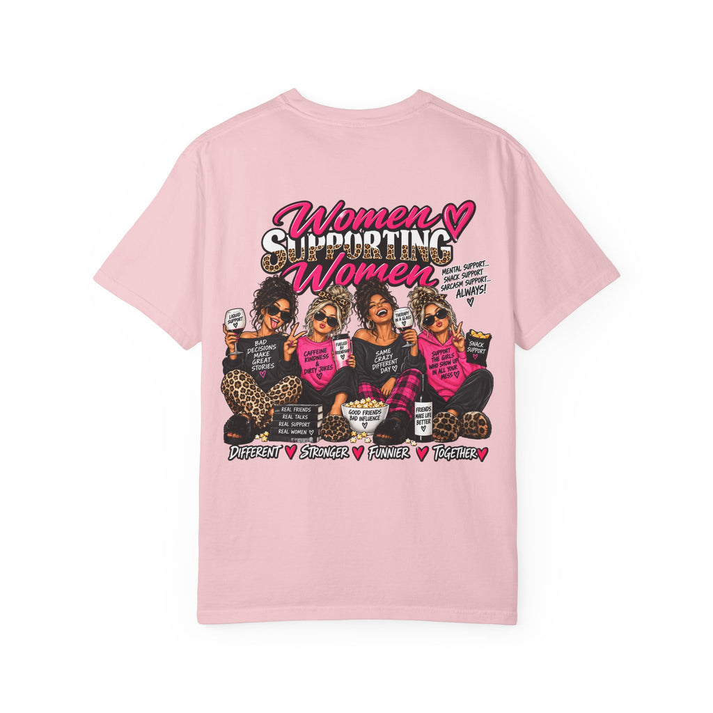 Women Supporting Women T-Shirt — Empowerment Graphic Tee (Breast Cancer Awareness)