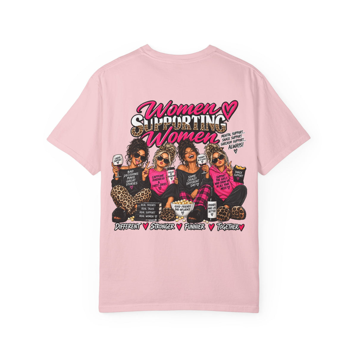 Women Supporting Women T-Shirt — Empowerment Graphic Tee (Breast Cancer Awareness)