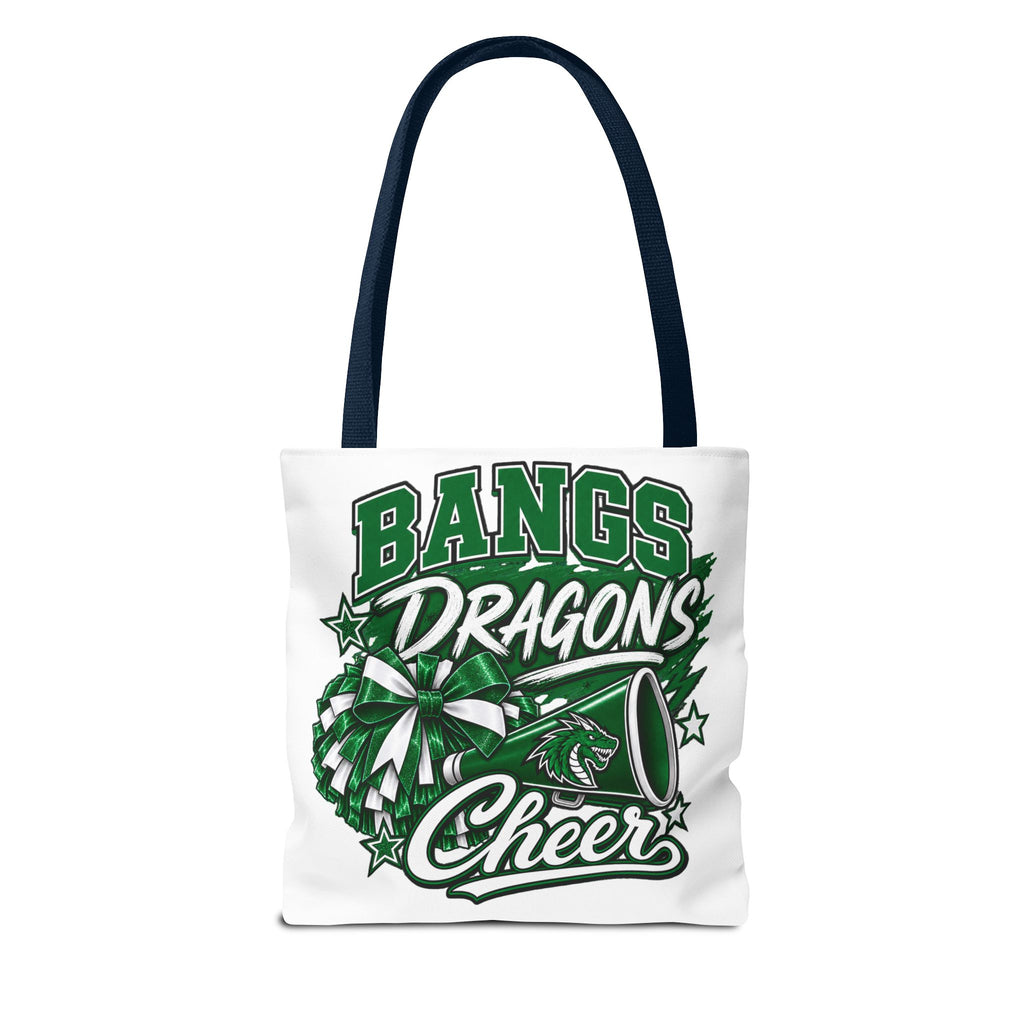 Bangs Dragons Cheer Tote Bag – Pom-Pom & Megaphone School Spirit Tote